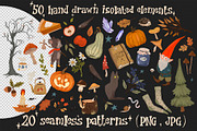 Magic Season Elements and Patterns, a Seasonal Illustration by Kokoshka (Thumbnail 2 of 15)