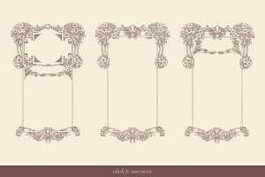 60 Victorian Floral Borders