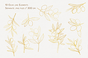 Olive Whispers Watercolor Collection, a Decorative Illustration by Aurella Art (Thumbnail 3 of 15)