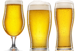 Three different beer glasses, a Food & Drink Photo by Volff