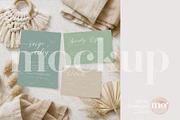 Boho 3-Piece Invitation Suite Mockup, a Mockup by MoMockups (Thumbnail 1 of 4)