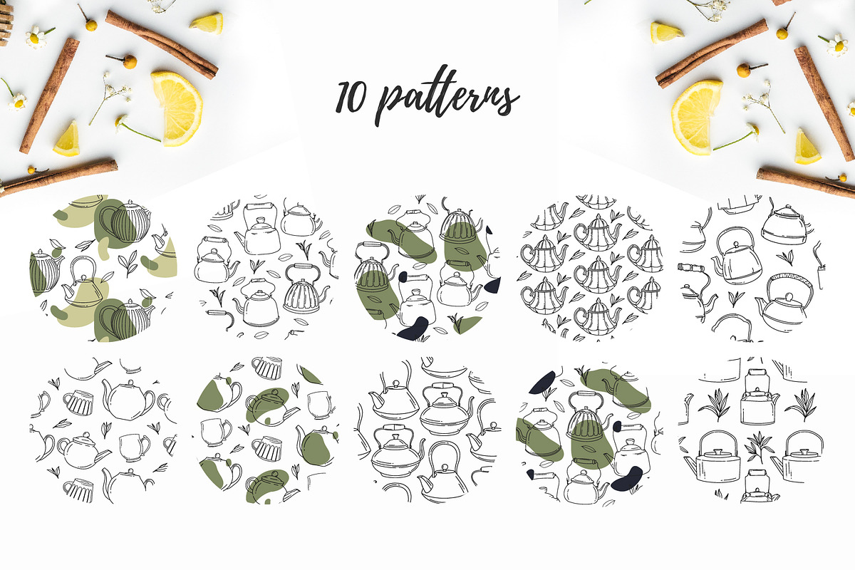 Tea Time | illustrations and pattern, a Decorative Illustration by Wander Designs (Photo 3 of 6)