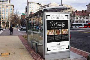 Business Bus Stop Ad Template