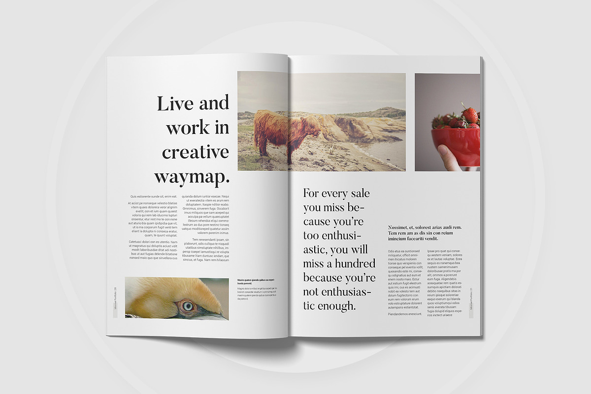 Minimal Modern Portfolio Template, a Presentation Template by astutedesign11 (Photo 11 of 13)