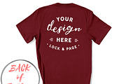 Back Of T-Shirt BC3001 Mockup Bundle, a Shirt Mockup by lock and page (Thumbnail 9 of 88)