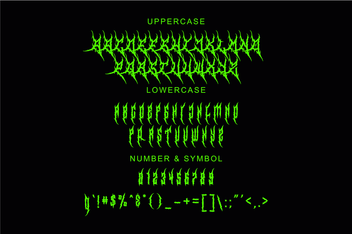 Ankers - Black Metal Font, a Blackletter Font by zamjumps (Photo 7 of 9)