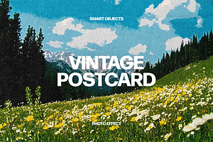 Vintage Postcard Photo Effect, a Layer Style Add-On by Design Squad