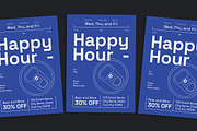 Happy Hour Promotion Flyer, a Flyer Template by Gumico Studio. (Thumbnail 1 of 3)