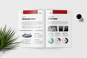 Red - Annual Report Template