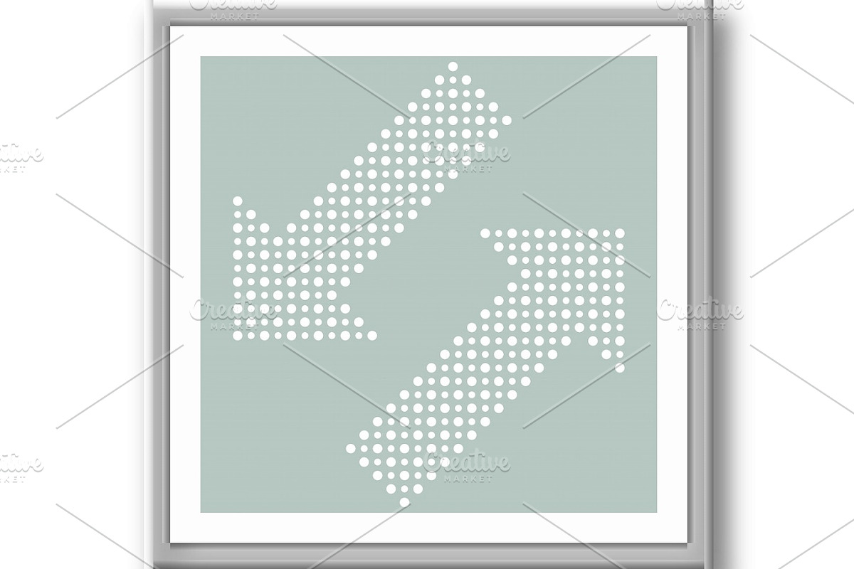 Fine Vector Dotted Arrows, a Texture Graphic by FineArtStudio (Photo 3 of 3)