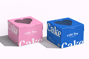 Cake Box Mockup, a Packaging Mockup by graphicsauce (Thumbnail 1 of 3)