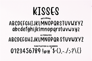 VALENTINE KISSES Script Sans Duo