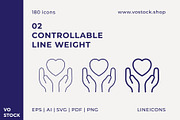 Packaging Symbols Bundle, an Outline Icon by vo.stock (Thumbnail 5 of 7)