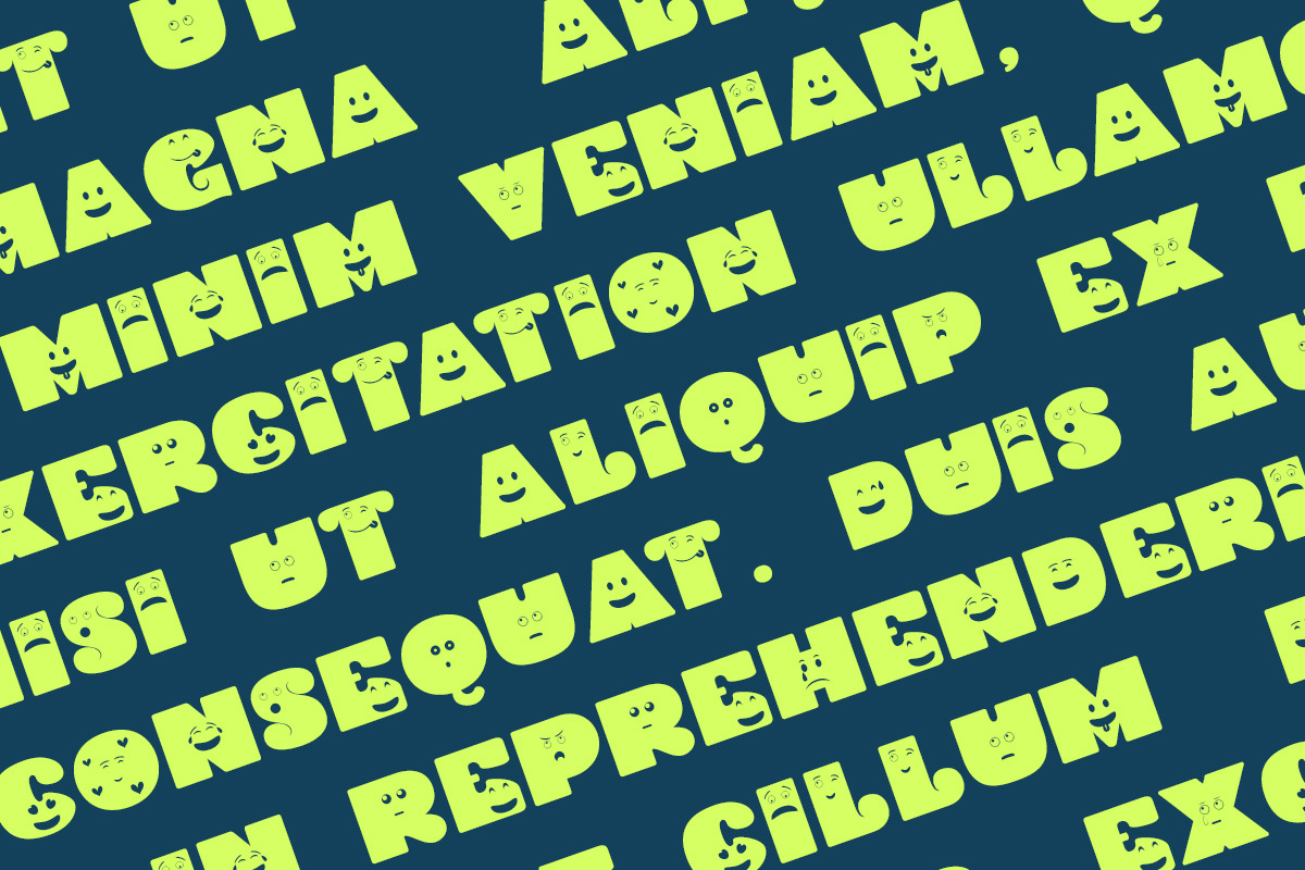 Smiles font family, a Symbol Font by Bramcreative (Photo 3 of 10)
