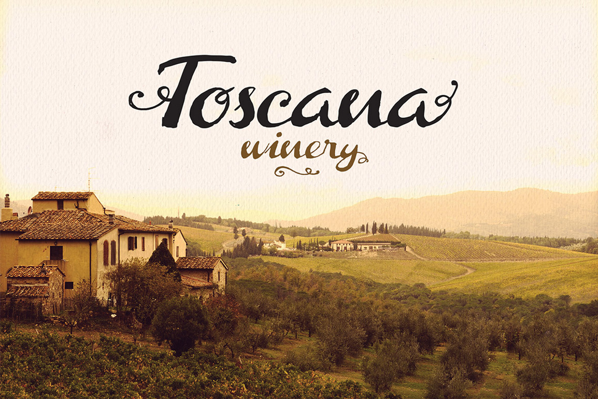 Toscana Font preview 3