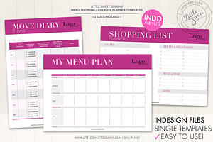 Menu, Shopping & Exercise Planner
