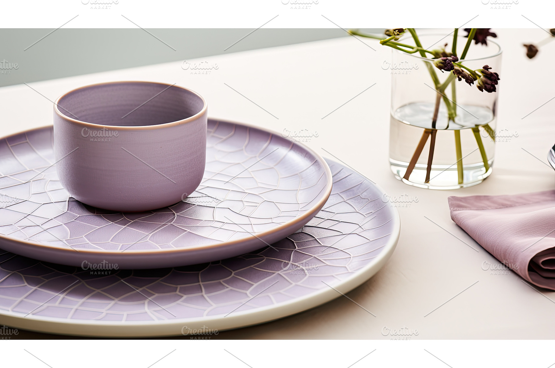 organic subtle purple pattern ai, a Food & Drink Photo by pikepicture
