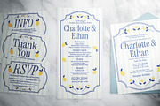 Mediterranean Wedding Invitation, an Invitation Template by The Good Store (Thumbnail 4 of 4)