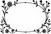 Botanical Frame SVG Collection, an Illustration by yasushie (Thumbnail 1 of 10)