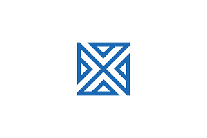 Abstract Square Geometric X Logo, a Branding & Logo Template by johnkent