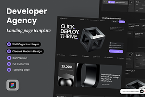 Developer Agency Landing Page