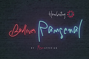 Badliver Ramsenal Handwriting Font, a Script Font by Maxim apperian (Thumbnail 1 of 7)