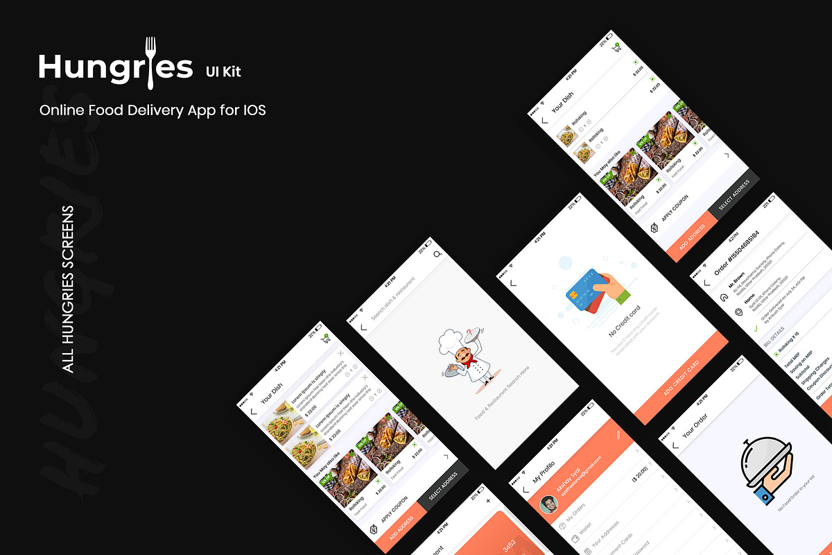 Hungries UI Kit, an UI Kit Template by SyalUIUX (Photo 5 of 8)