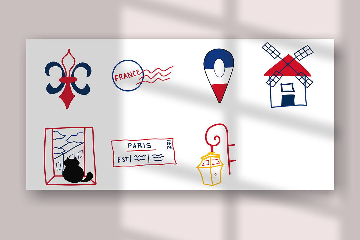 32+ France Illustration Set, an Object Illustration by The Journey Atelier (Photo 10 of 10)