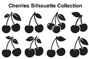 Cherry Pair Silhouette Set, an Object Graphic by Creativeshirt (Thumbnail 1 of 3)
