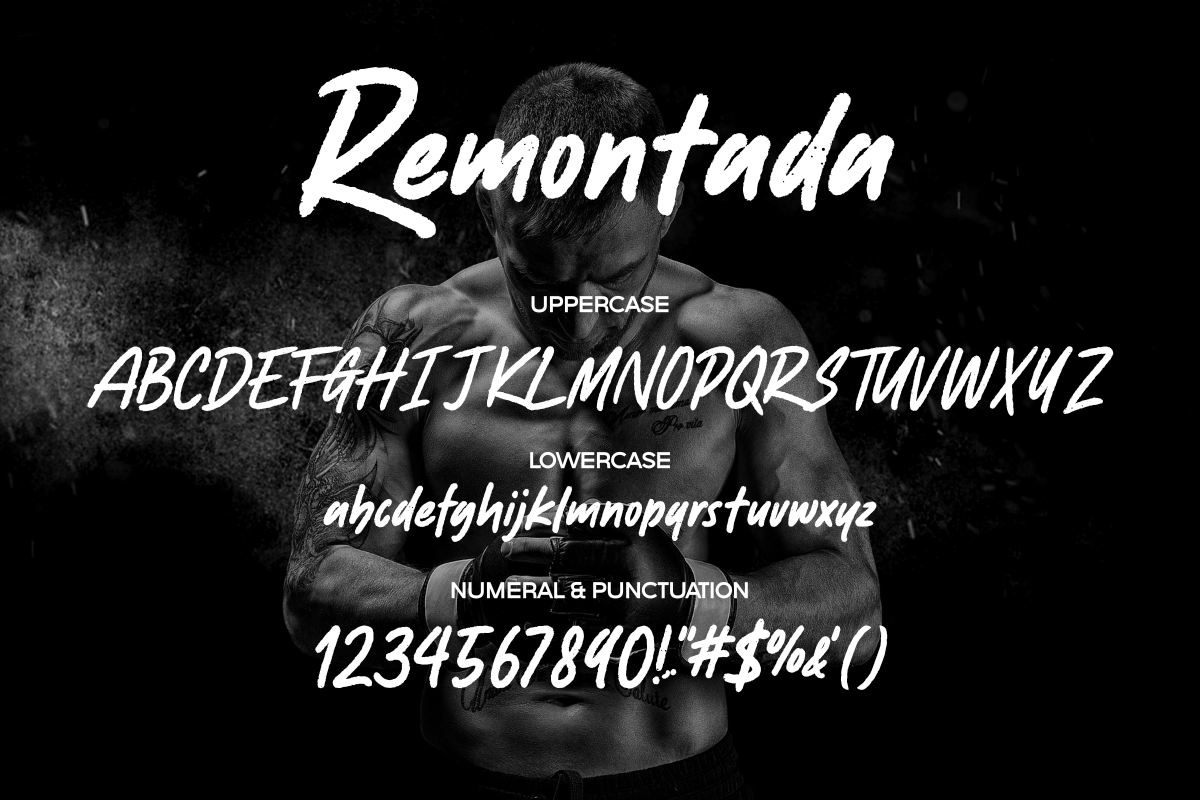 Remontada – Brush Display Font, a Handwritten Font by Fikryal Studio (Photo 12 of 12)