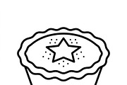 41 Christmas Feast Vector Icons, an Outline Icon by adenpinkstore (Thumbnail 5 of 21)