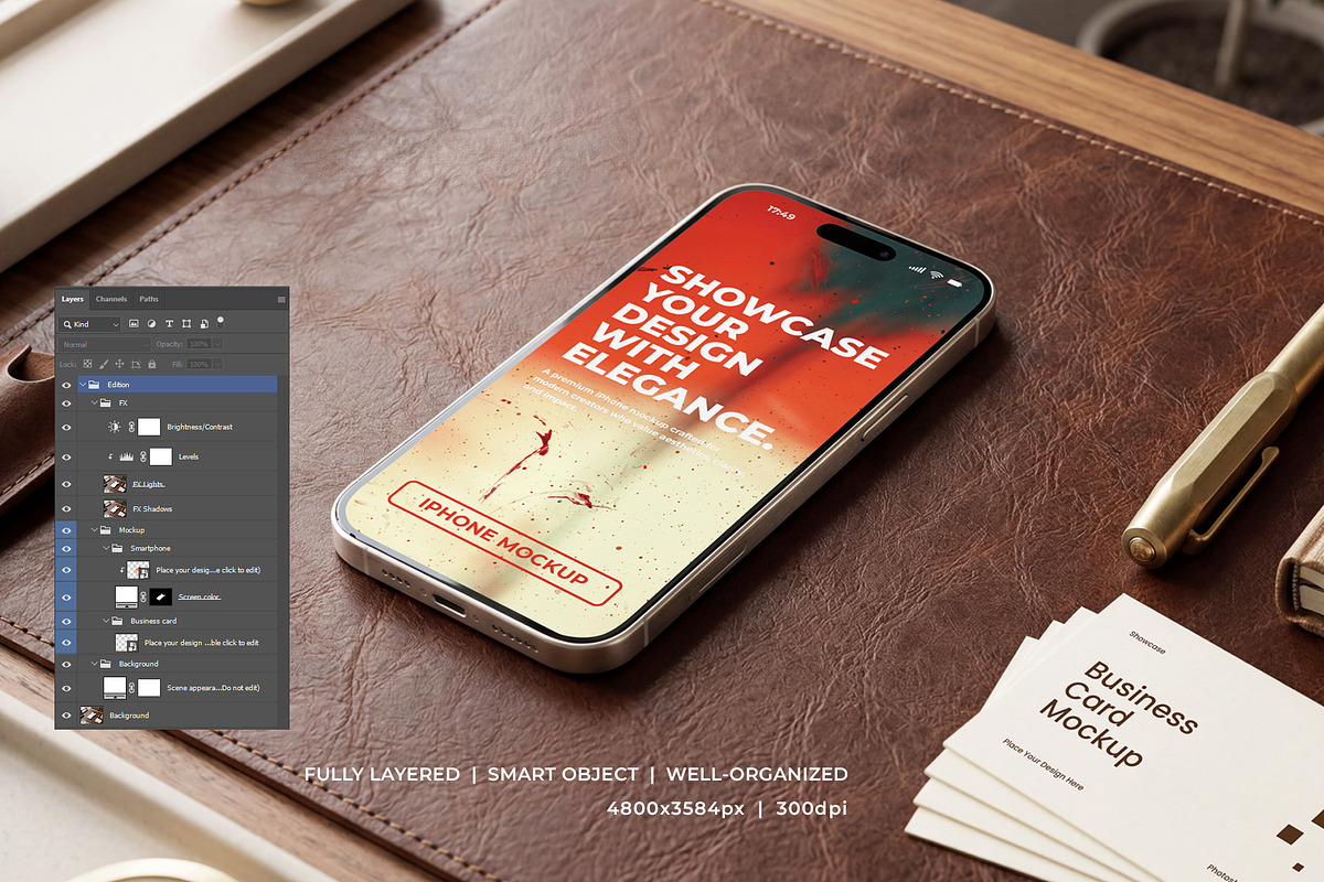 Premium Iphone Device Mockup, an iPhone Mockup by Heinzel Std Mockup (Photo 2 of 4)
