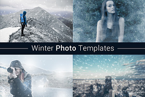 Winter Photo Template