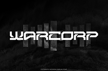 WARCORP – Futuristic Display Font