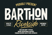 Barthon Riverside, a Sans Serif Font by Damarletter (Thumbnail 1 of 8)