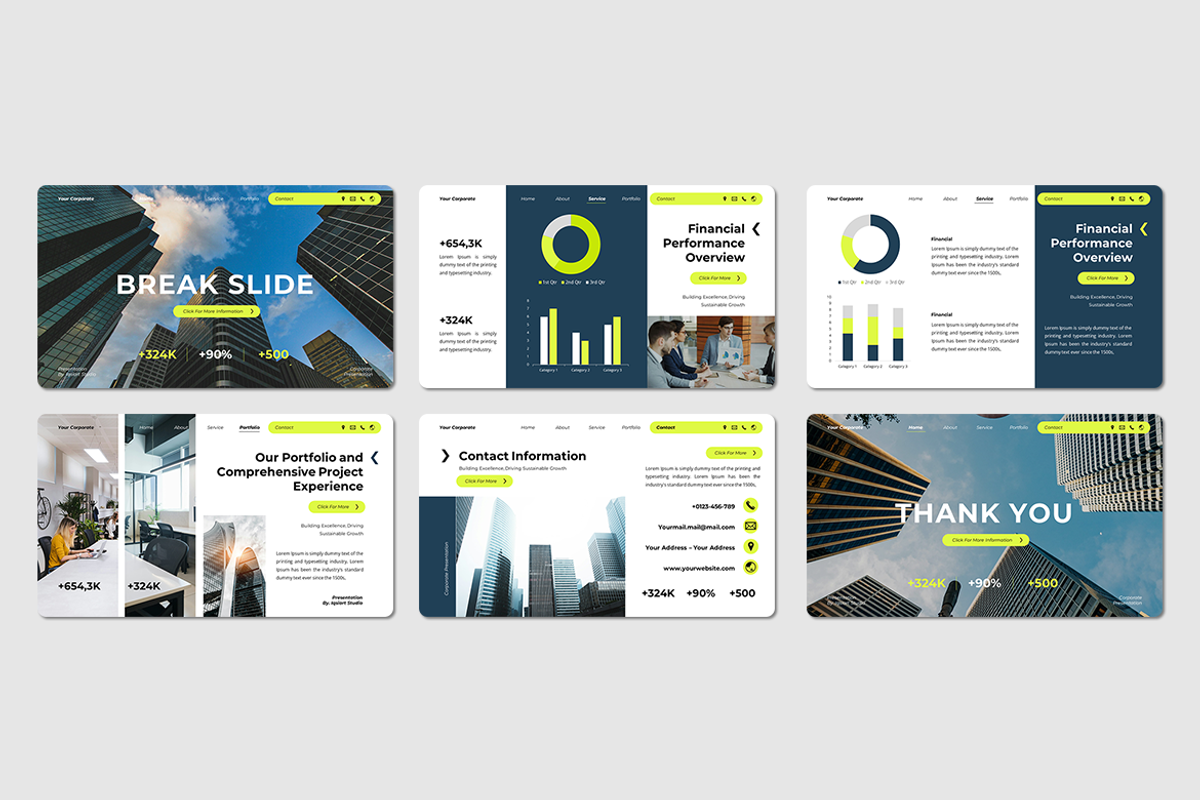 Corporate - Keynote Template, a Presentation Template by Iqsiart Studio (Photo 3 of 3)