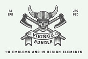Vintage Vikings Bundle, a Branding & Logo Template by AkimD (Thumbnail 1 of 7)