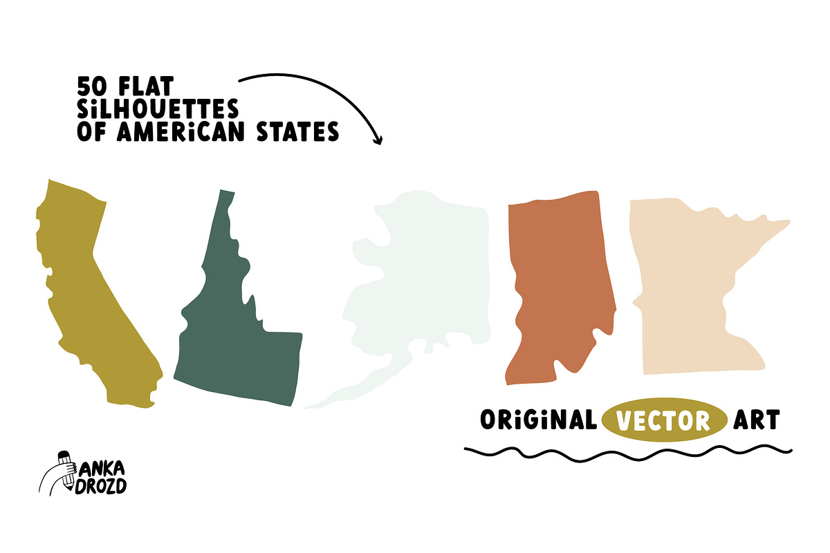 United States of America Map, an Education Illustration by AnkaDrozd (Photo 8 of 9)