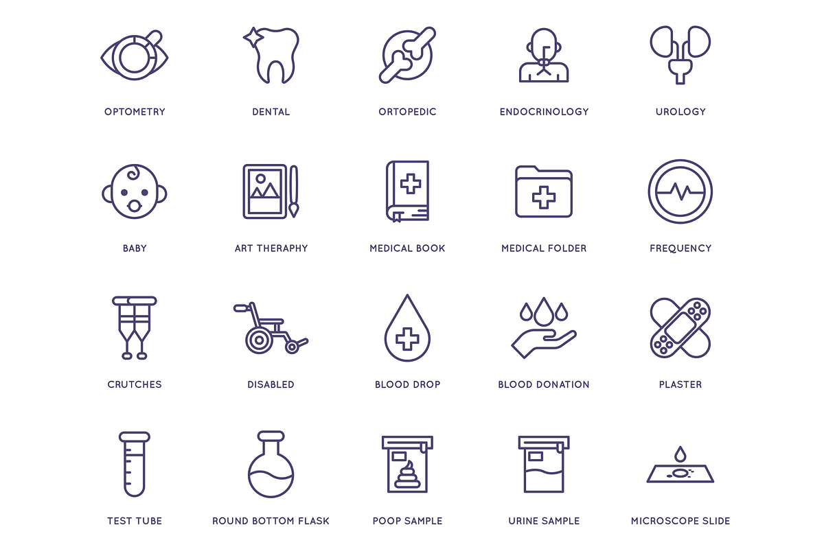 105 Medical and Healthcare Icons, an Icon by Flat Icons (Photo 4 of 8)