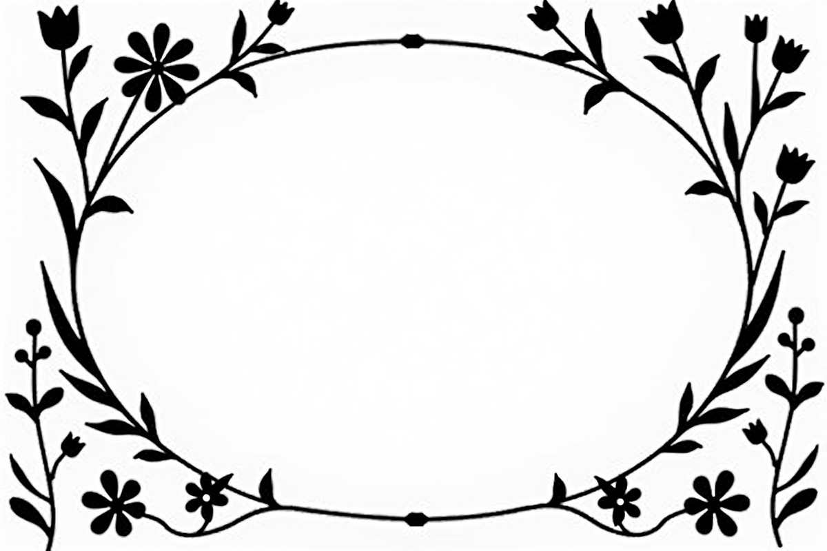 Botanical Frame SVG Collection, an Illustration by yasushie (Photo 1 of 10)
