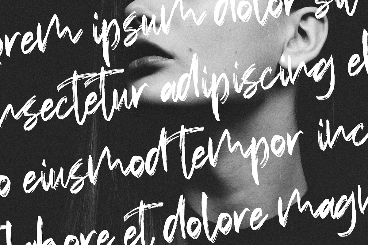 Squidrock - Handbrush Typeface preview 2