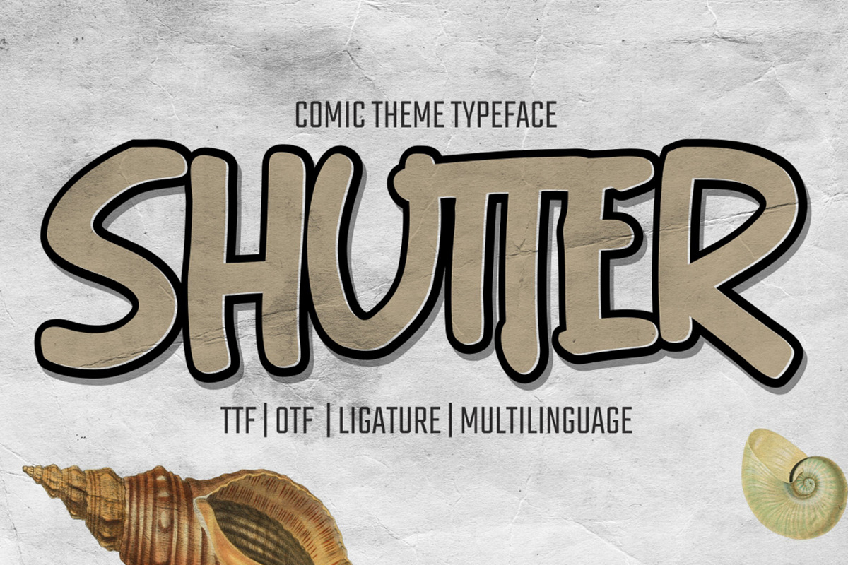 Shutter - Handwritten Brush font, a Script Font by Gassstype (Photo 1 of 9)