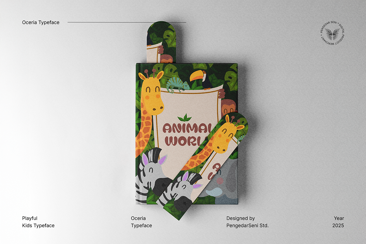 Oceria – Playful Kids Typeface, a Sans Serif Font by Pengedar Seni (Photo 7 of 8)