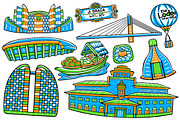 Bandung City Doodle Vector Pack, an Object Graphic by MEDZ (Thumbnail 1 of 4)