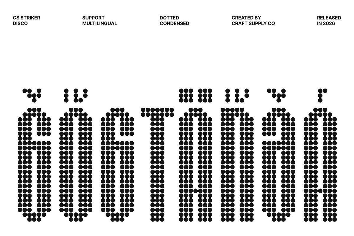 CS Striker Disco, a Sans Serif Font by Craft Supply Co. (Photo 7 of 8)
