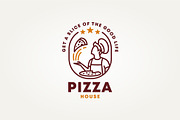 the chef is making pizza icon logo, a Branding & Logo Template by Blazybone (Thumbnail 2 of 2)
