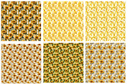 Sunflower & Honey Bee Digital Paper, a Pattern Graphic by Designking (Thumbnail 3 of 4)