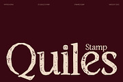 CS Quiles Stamp, a Serif Font by Craft Supply Co. (Thumbnail 1 of 8)