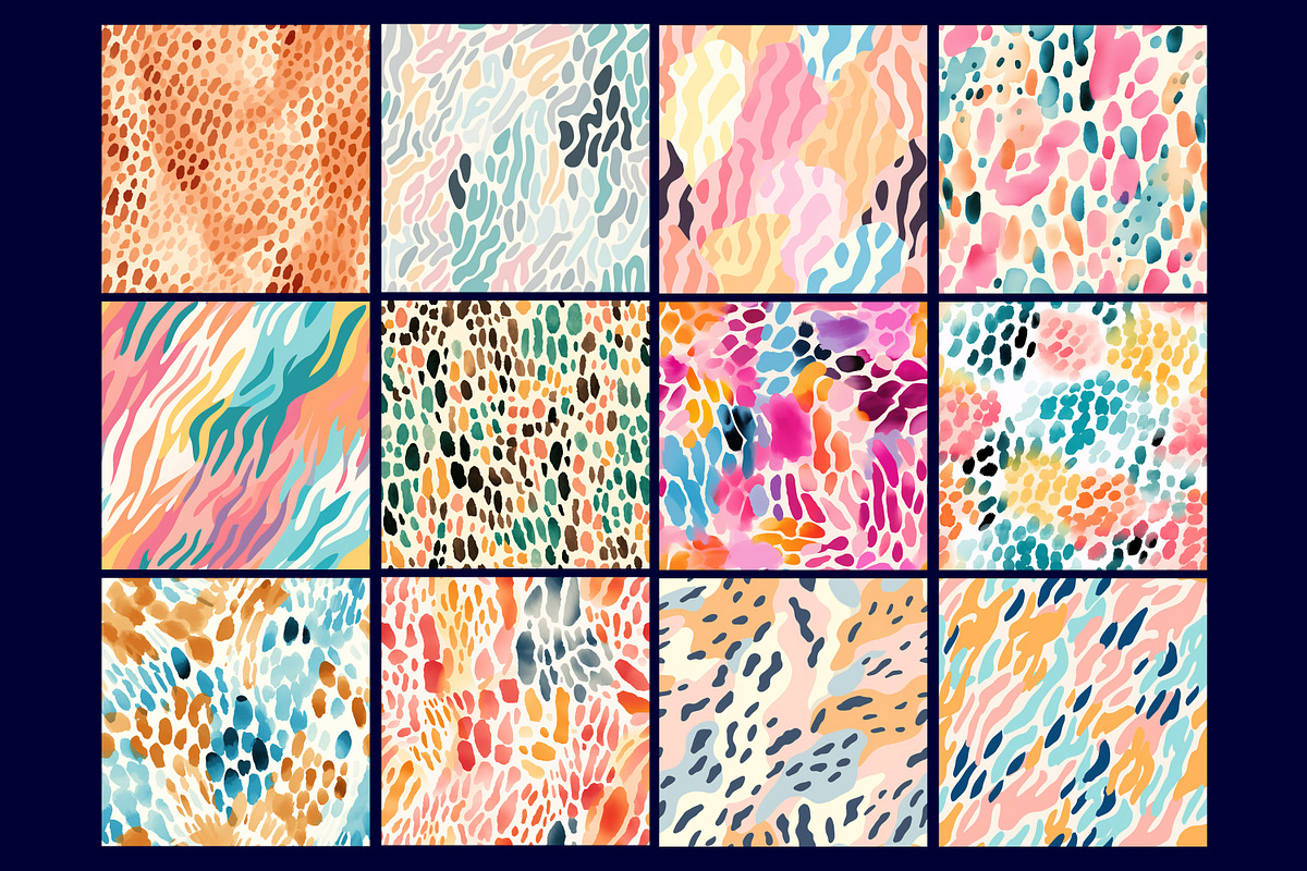 Pastel Animal Print Seamless Pattern, a Pattern Graphic by Forhadx5 (Photo 6 of 7)