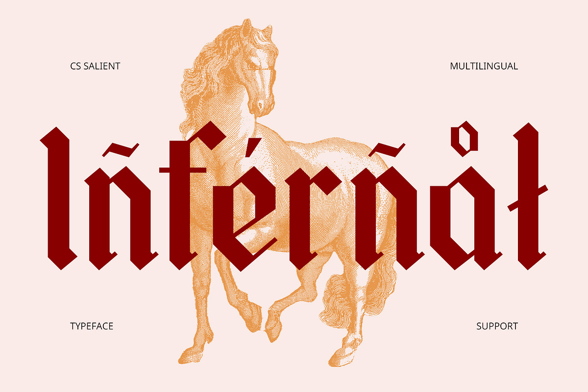 CS Salient – Blackletter Font, a Blackletter Font by Craft Supply Co. (Photo 6 of 8)